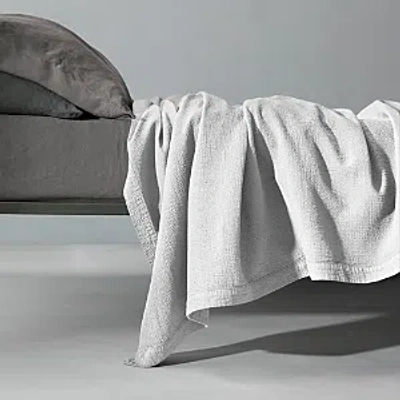 Society Limonta Goff Cotton Bedspread, King/queen In Bianco