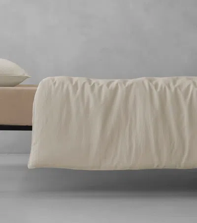 Society Limonta Linen Rem King Duvet Cover Set In White