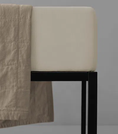 Society Limonta Linen Rem Super King Fitted Sheet In White
