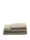 Society Limonta Linen Sheet Set In Gray