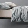 Society Limonta Nite Cotton Duvet Cover, King In Perla