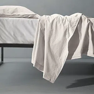 Society Limonta Nite Cotton Flat Sheet, King/queen In Marmo