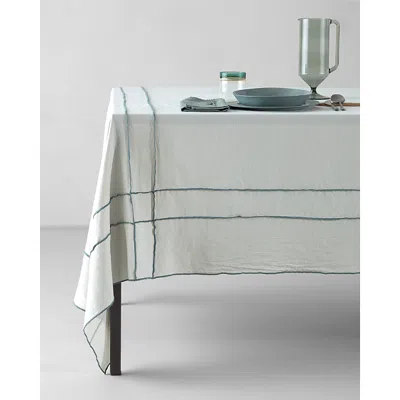 Society Limonta Over Embroidered Tablecloth, 70 X 110 In Blue