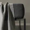Society Limonta Rem Linen Fitted Sheet, Queen In Antracite