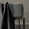 Society Limonta Rem Linen Fitted Sheet, Queen In Fumo