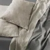 Society Limonta Rem Linen Pillowcase Pair, Queen In Mastice