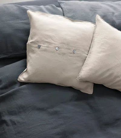 Society Limonta Set Of 2 Linen Rem Cushions In White