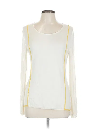 Pre-owned Society Long Sleeve T-shirt In White