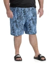 Society Of One By Dxl Animal Print Commuter Shorts In Blue