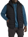 Society Of One By Dxl Big & Tall Hooded Puffer Vest In Black