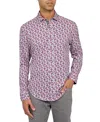 SOCIETY OF THREADS MEN'S MICRO-FLORAL PERFORMANCE STRETCH SHIRT