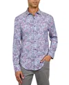 SOCIETY OF THREADS MEN'S PERFORMANCE STRETCH PAISLEY SHIRT