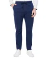 Society Of Threads Men's Slim Fit Solid Drawstring Pants In Navy