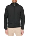 Society Of Threads Men's Slim-fit Solid Windbreaker In Black