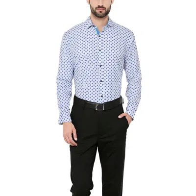 Society Of Threads Mens Long Sleeve Slim-fit Button-down Shirt In Multi