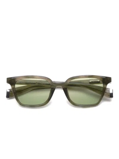 Society Sailor Square-frame Sunglasses In Green