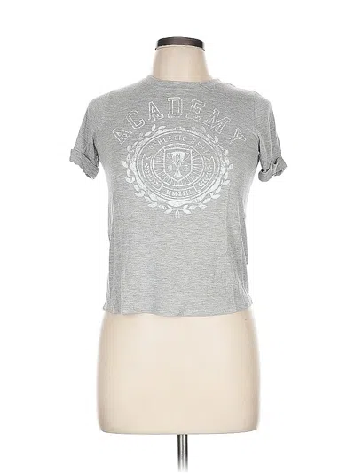 Pre-owned Society + Stitch Short Sleeve T-shirt In Silver