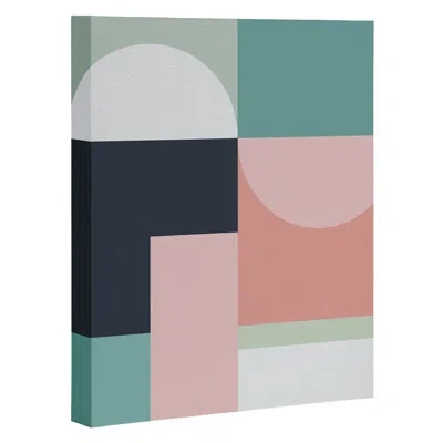 Society6 Abstract Geometric 06 - Graphic Art Print In Wrapped Canvas,no Mat