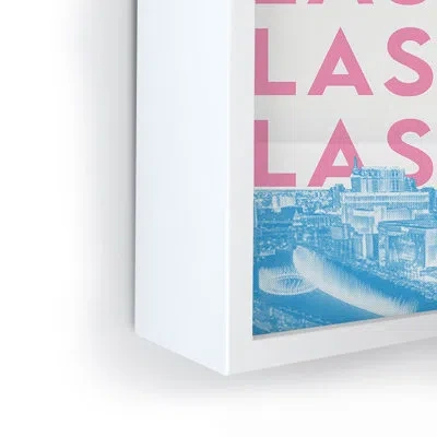 Society6 Carolineellisart Las Vegas I Framed Mini Art Print In White