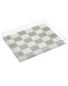 Society6 Checkered Acrylic Tray In Green