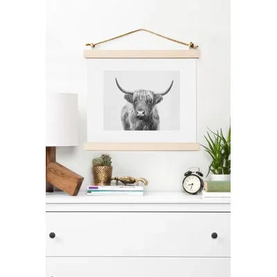 Society6 'highland Bull' - Photograph Print In Paper,no Mat