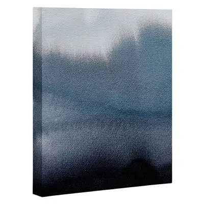 Society6 'in Blue' Print In Wrapped Canvas,no Mat