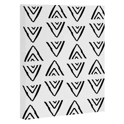 Society6 Mudcloth 16 By Andrea Lauren - Graphic Art Print In Wrapped Canvas,no Mat