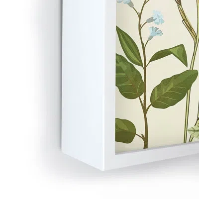 Society6 Nadja Little Blooming Wildflowers Framed Mini Art Print In White
