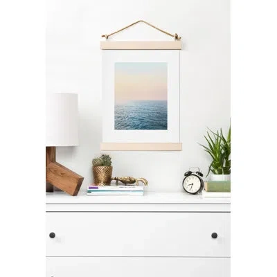 Society6 Peaceful By Sisi And Seb - Floater Frame Graphic Art Print On Paper In Paper,white