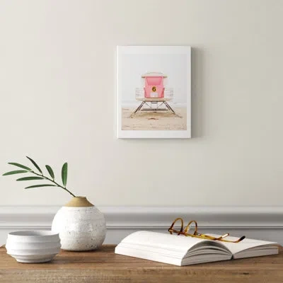 Society6 Pink Tower 6 - Print In Paper,white Mat