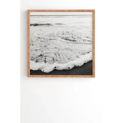 Society6 'rushing' Graphic Art Print In Bamboo Framed,no Mat
