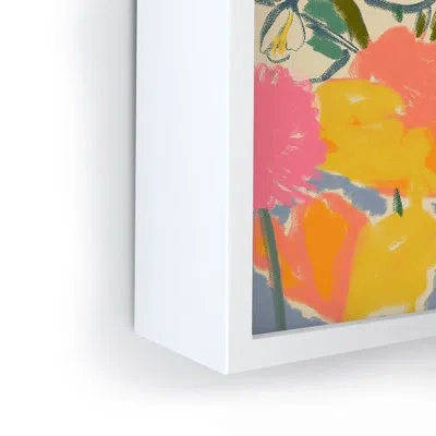 Society6 Sandrapoliakov Morning Garden Framed Mini Art Print In White