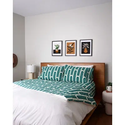 Society6 Sstw07  Deny Designs Sheet Set In Green