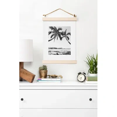 Society6 The Bay Black White By Bree Madden - Photograph Print On Paper In Paper,white