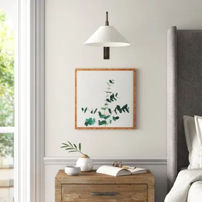 Society6 The Eucalyptus - Graphic Art Print In Bamboo Framed,no Mat