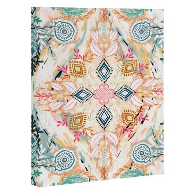 Society6 'wonderland In Spring' Graphic Art Print In Wrapped Canvas,no Mat