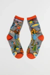 Sock Candy La Dolce Vita Black Sheer Sock, Women's At Urban Outfitters In Multicolor