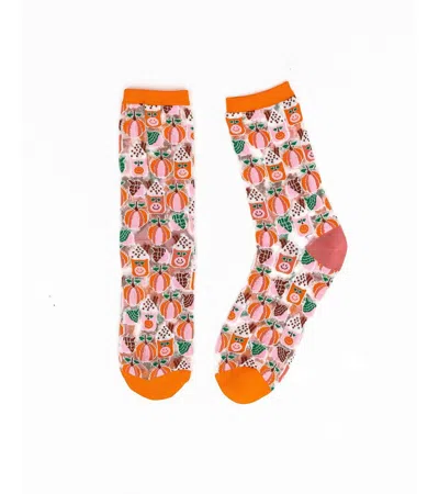 Sock Candy Women's Pumpkin Spice Sheer Sock