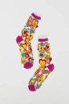 Sock Candy Y2k Hearts Sheer Sock In Multi