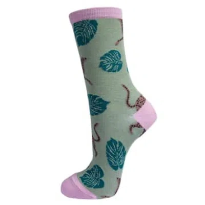 Sock Talk Womens Bamboo Ankle Socks Leopard Print Cheetah Animal Sock In Animal Print