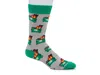 Socksmith Dumpster Fire Crew Socks In Green