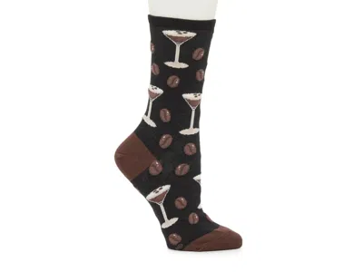 Socksmith Espresso Martini Crew Socks In Black