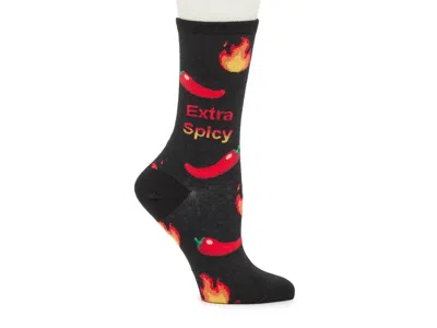 Socksmith Extra Spicy Crew Socks In Black