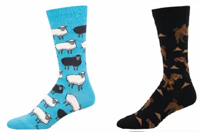 Socksmith Men's Black Sheep & Hump Day Hero Socks - Set Of 2 Pair In Multi
