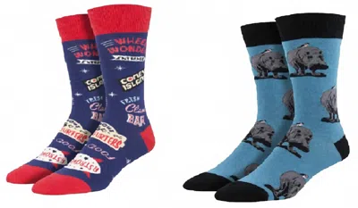 Socksmith Men's Coney Island & Hip Hipporay Socks - Set Of 2 Pair In Multi