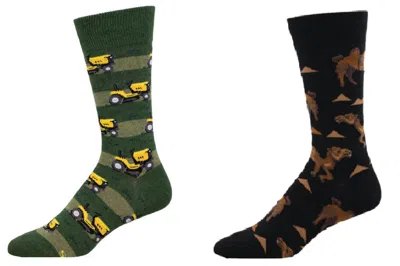 Socksmith Men's Lawn Mower & Hump Day Hero Socks - Set Of 2 Pair In Multi
