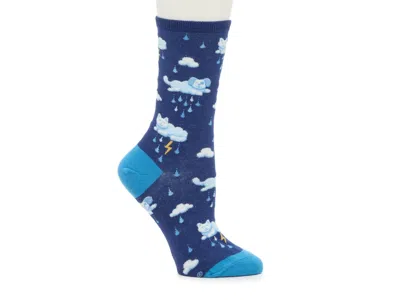 Socksmith Raining Cats And Dogs Crew Socks In Blue