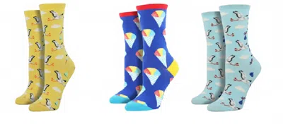 Socksmith Women's Have An Ice Day & Special Delivery & Sunshine Socks - Set Of 3 Pair In Multi