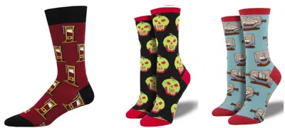 Socksmith Women's Heads Up & Bad Apple & Ship In A Bottle Socks - Set Of 3 Pair In Multi