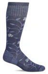 Sockwell Full Sun Wide Calf Compression Socks In Blue